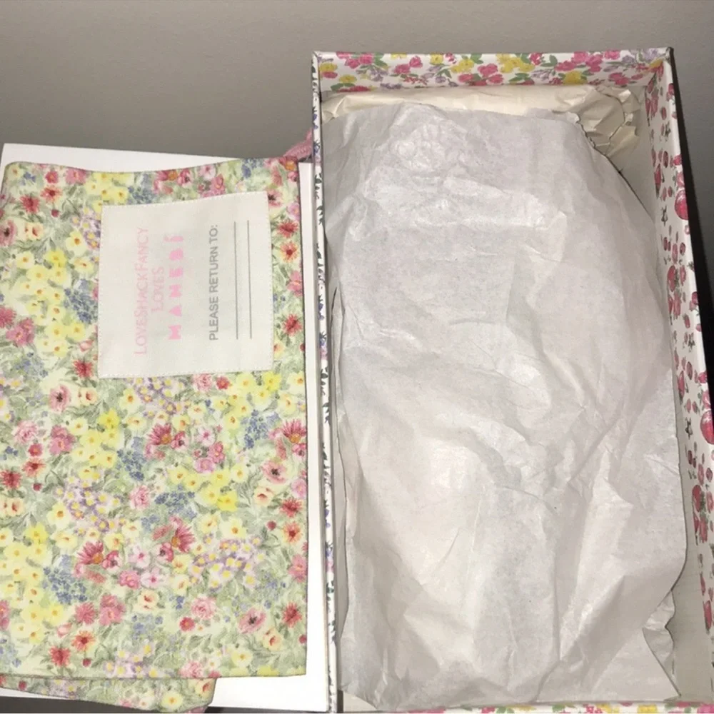 NIB LoveShackFancy Girls Floral Espadrille Slip-On Shoes 3 / 34